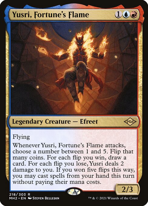 Modern Horizons 2 - 218 - Yusri, Fortune's Flame - Rare - UR - Foil
