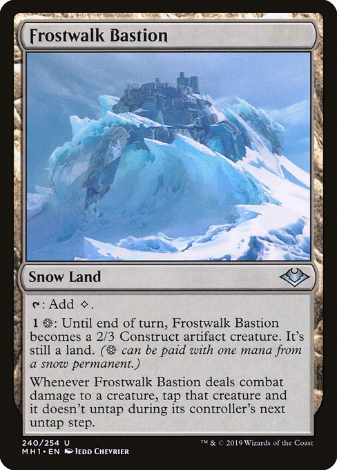 Modern Horizons - 240 - Frostwalk Bastion - Uncommon - C - Non-foil