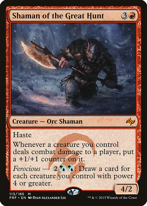 Fate Reforged - 113 - Shaman of the Great Hunt - Mythic - R - Non-foil