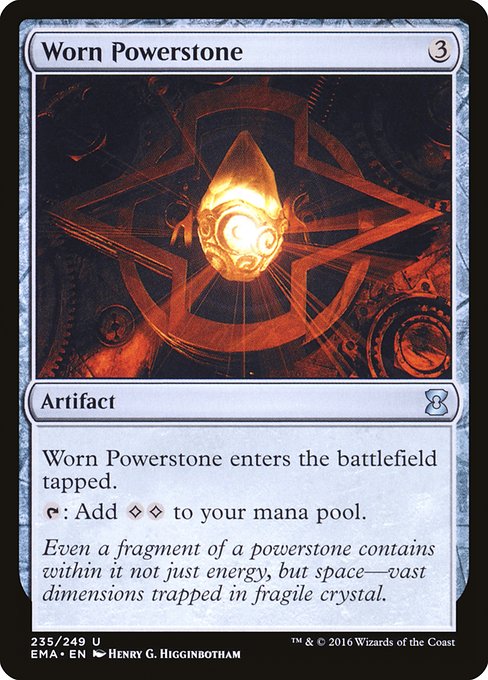 Eternal Masters - 235 - Worn Powerstone - Uncommon - C - Non-foil