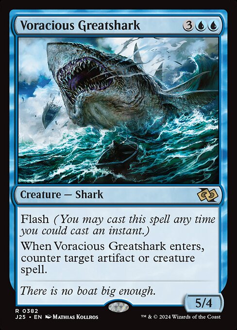 Foundations Jumpstart - 382 - Voracious Greatshark - Rare - U - Non-foil