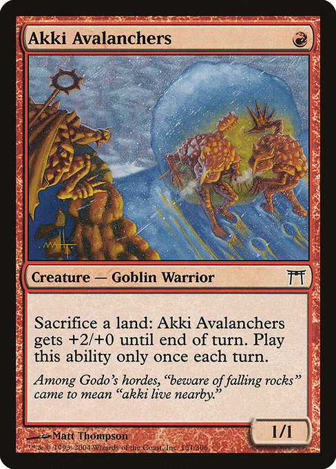 Champions of Kamigawa - 151 - Akki Avalanchers - Common - R - Non-foil