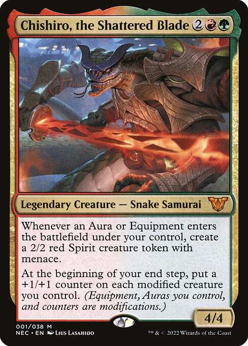 Neon Dynasty Commander - 1 - Chishiro, the Shattered Blade - Mythic - RG - Non-foil