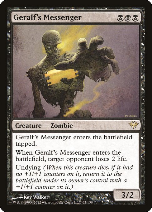 Dark Ascension - 63 - Geralf's Messenger - Rare - B - Non-foil