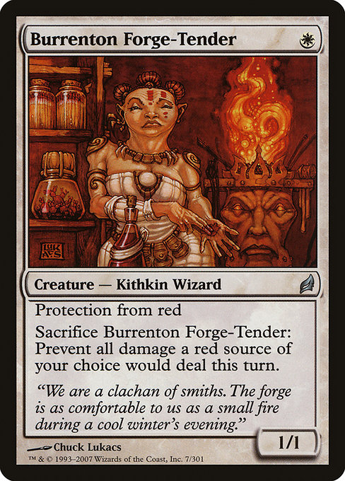 Lorwyn - 7 - Burrenton Forge-Tender - Uncommon - W - Non-foil