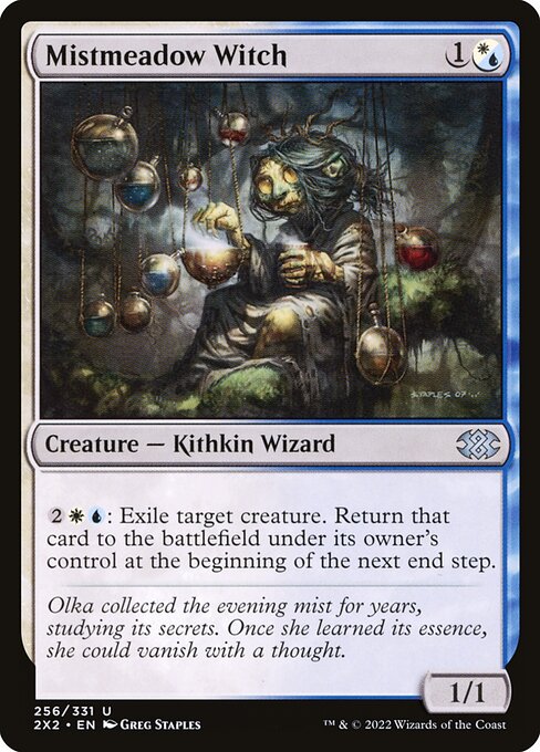 Double Masters 2022 - 256 - Mistmeadow Witch - Uncommon - WU - Non-foil