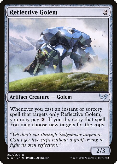 Strixhaven: School of Mages - 257 - Reflective Golem - Uncommon - C - Non-foil