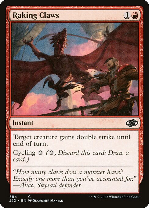 Jumpstart 2022 - 584 - Raking Claws - Common - R - Non-foil