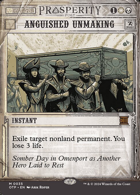 Breaking News - 35 - Anguished Unmaking - Mythic - WB - Non-foil