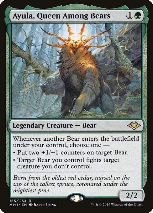 Modern Horizons - 155 - Ayula, Queen Among Bears - Rare - G - Non-foil