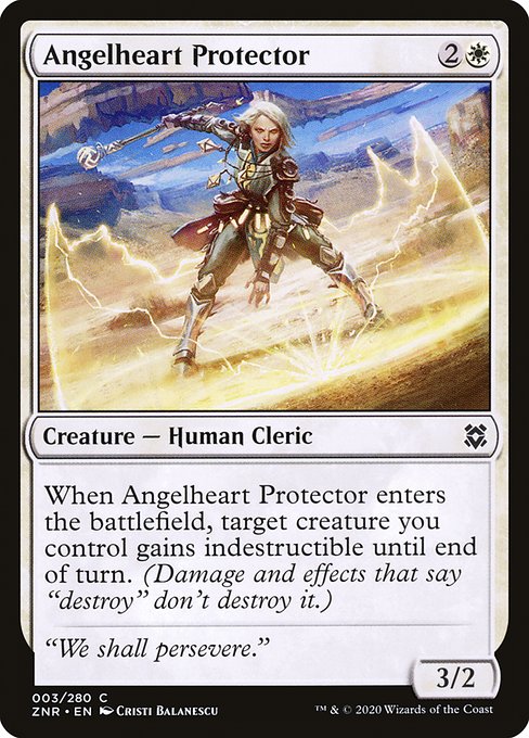 Zendikar Rising - 3 - Angelheart Protector - Common - W - Non-foil