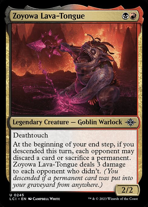 The Lost Caverns of Ixalan - 245 - Zoyowa Lava-Tongue - Uncommon - BR - Foil