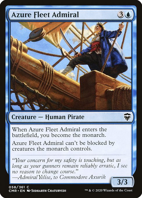 Commander Legends - 58 - Azure Fleet Admiral - Common - U - Non-foil