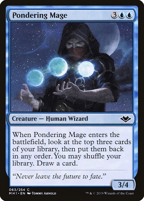 Modern Horizons - 63 - Pondering Mage - Common - U - Non-foil