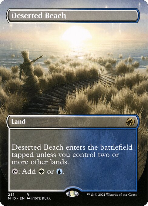 Innistrad: Midnight Hunt - 281 - Deserted Beach - Rare - C - Non-foil