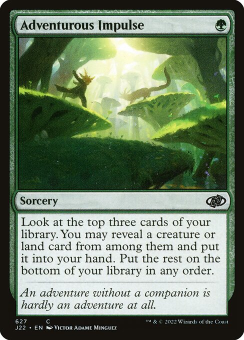 Jumpstart 2022 - 627 - Adventurous Impulse - Common - G - Non-foil