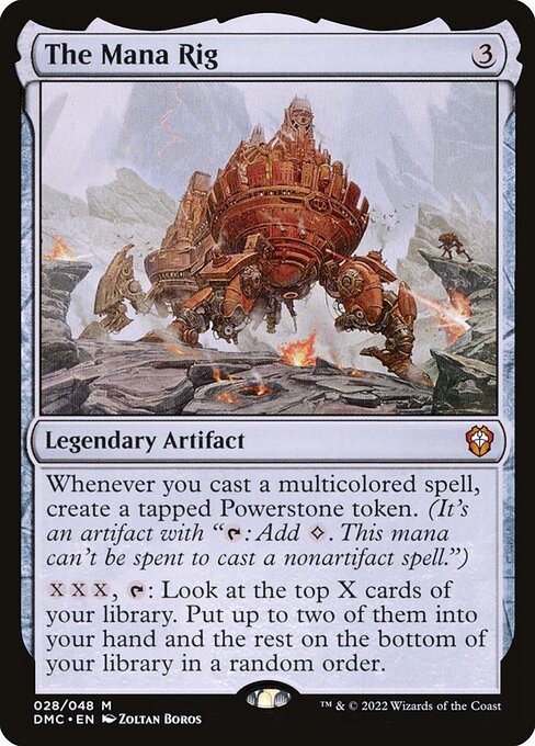 Dominaria United Commander - 28 - The Mana Rig - Mythic - C - Non-foil