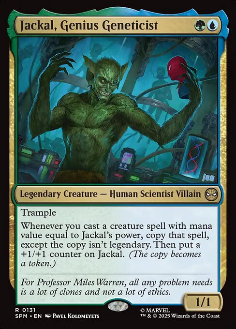 Marvel's Spider-Man - 131 - Jackal, Genius Geneticist - Rare - UG - Non-foil