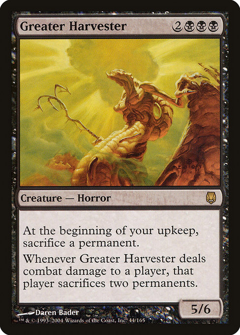 Darksteel - 44 - Greater Harvester - Rare - B - Non-foil