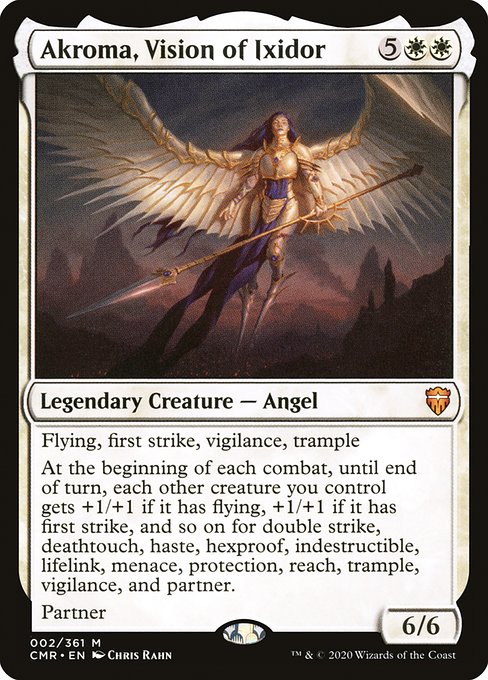 Commander Legends - 2 - Akroma, Vision of Ixidor - Mythic - W - Non-foil