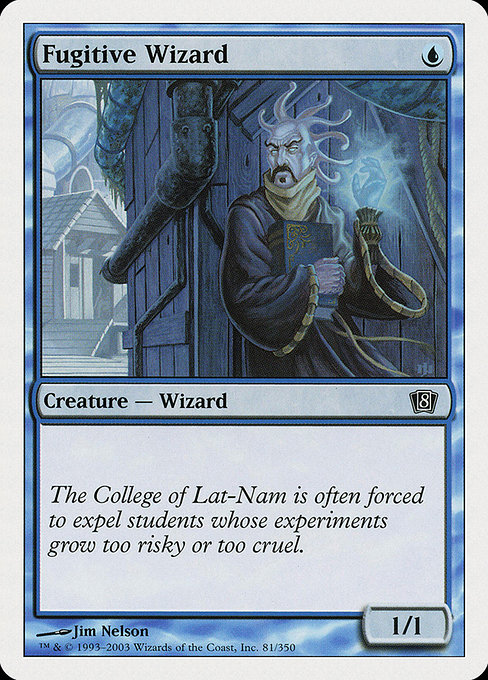 Eighth Edition - 81 - Fugitive Wizard - Common - U - Non-foil