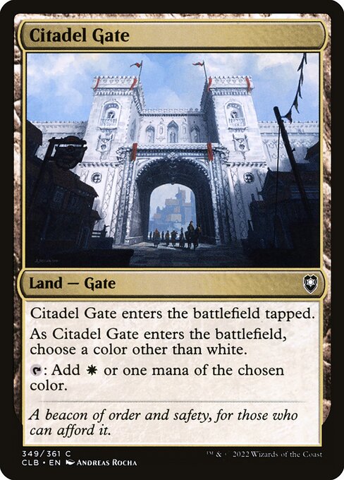 Commander Legends: Battle for Baldur's Gate - 349 - Citadel Gate - Common - C - Non-foil