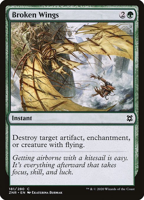 Zendikar Rising - 181 - Broken Wings - Common - G - Non-foil