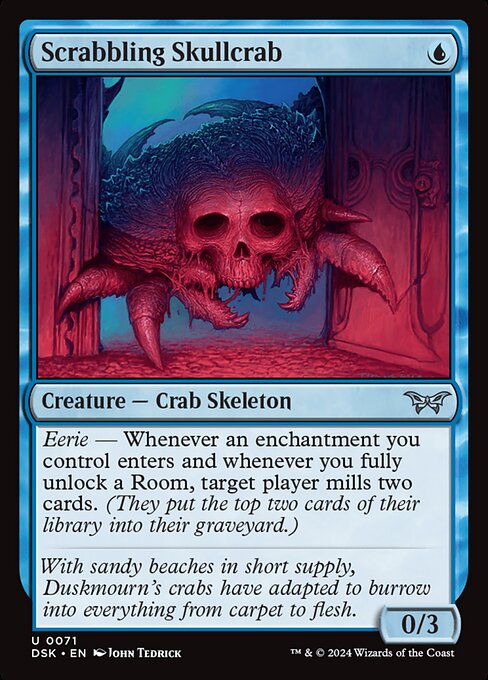 Duskmourn: House of Horror - 71 - Scrabbling Skullcrab - Uncommon - U - Non-foil
