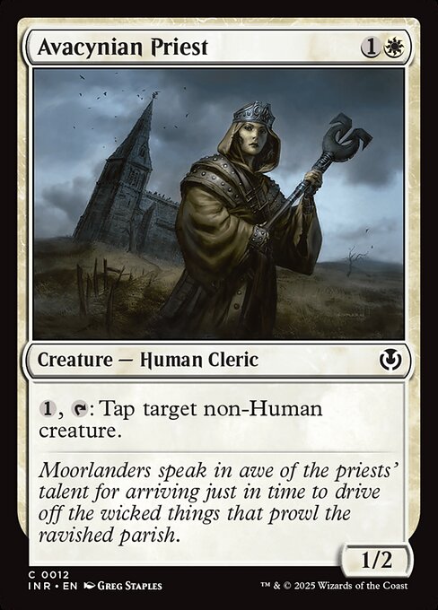 Innistrad Remastered - 12 - Avacynian Priest - Common - W - Non-foil