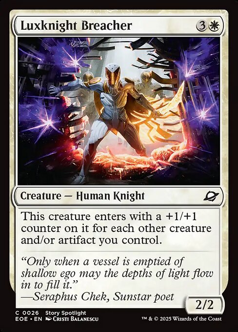 Edge of Eternities - 26 - Luxknight Breacher - Common - W - Non-foil