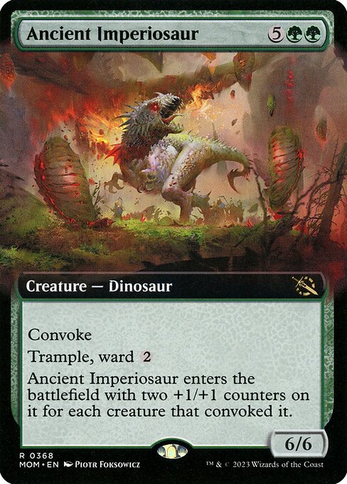 March of the Machine - 368 - Ancient Imperiosaur - Rare - G - Foil