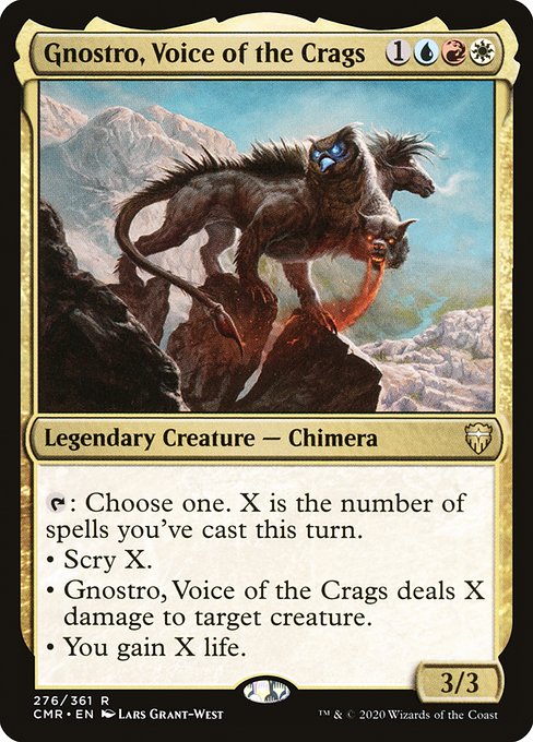 Commander Legends - 276 - Gnostro, Voice of the Crags - Rare - Multi - Non-foil
