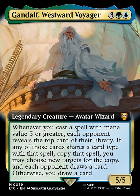 Tales of Middle-earth Commander - 89 - Gandalf, Westward Voyager - Mythic - UG - Foil