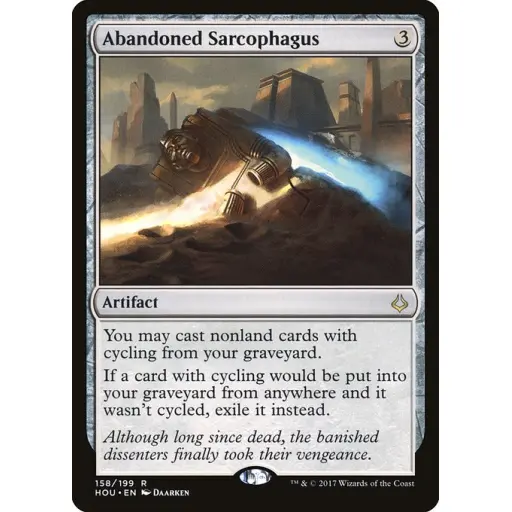 Hour of Devastation - 158 - Abandoned Sarcophagus - Rare - C - Foil