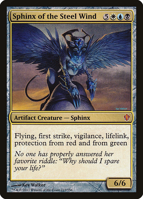 Commander 2013 - 217 - Sphinx of the Steel Wind - Mythic - Multi - Non-foil