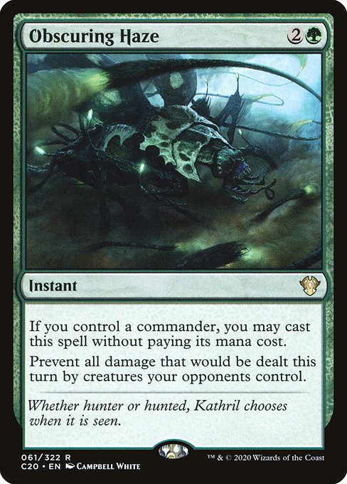Commander 2020 - 61 - Obscuring Haze - Rare - G - Non-foil