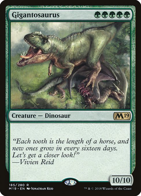 Core Set 2019 - 185 - Gigantosaurus - Rare - G - Non-foil