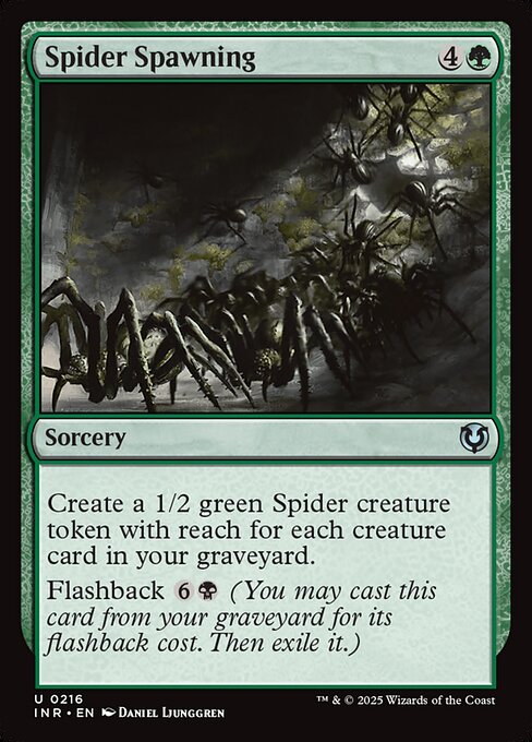 Innistrad Remastered - 216 - Spider Spawning - Uncommon - G - Non-foil