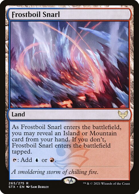 Strixhaven: School of Mages - 265 - Frostboil Snarl - Rare - C - Non-foil