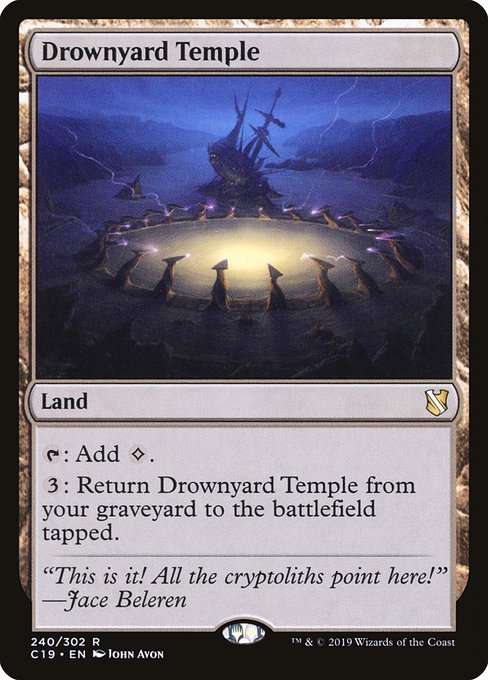 Commander 2019 - 240 - Drownyard Temple - Rare - C - Non-foil