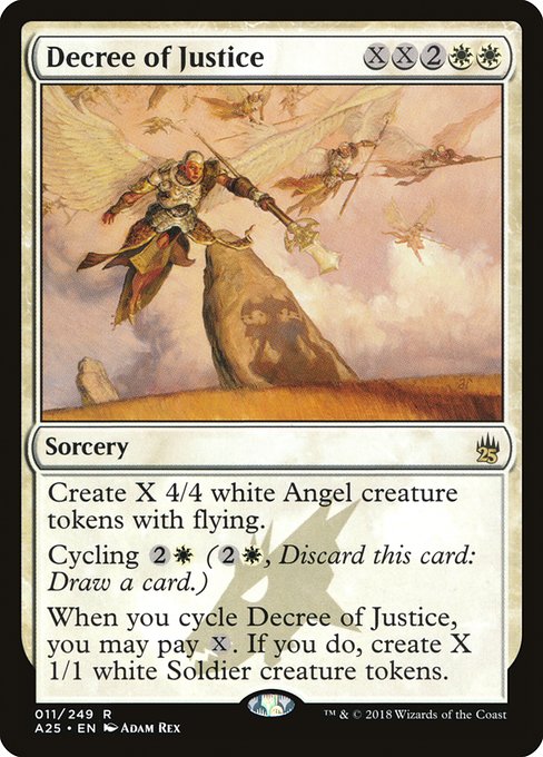 Masters 25 - 11 - Decree of Justice - Rare - W - Non-foil