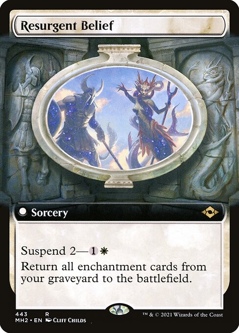 Modern Horizons 2 - 443 - Resurgent Belief - Rare - W - Non-foil