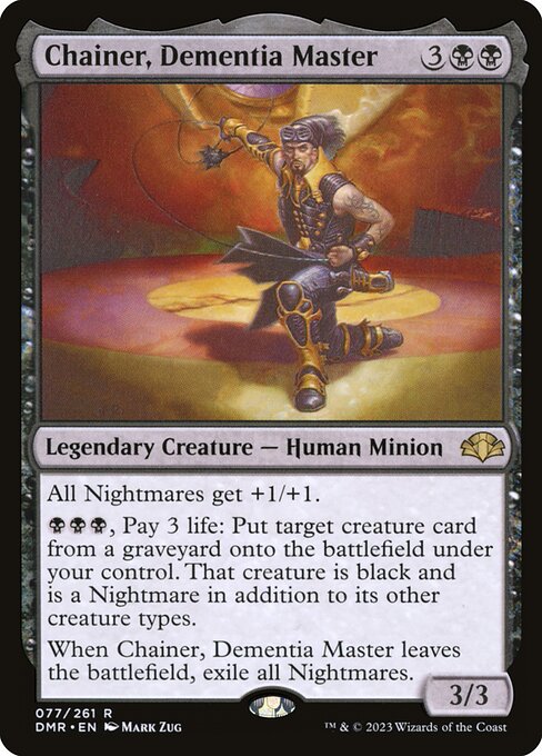 Dominaria Remastered - 77 - Chainer, Dementia Master - Rare - B - Non-foil