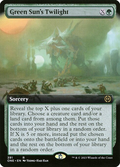 Phyrexia: All Will Be One - 391 - Green Sun's Twilight - Rare - G - Non-foil