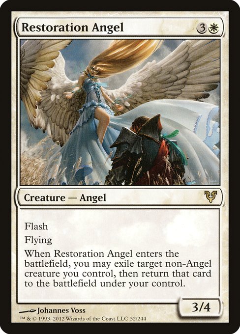 Avacyn Restored - 32 - Restoration Angel - Rare - W - Non-foil