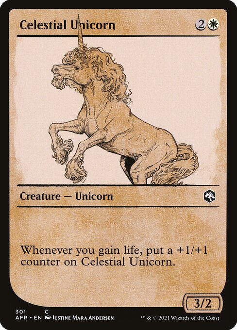 Adventures in the Forgotten Realms - 301 - Celestial Unicorn - Common - W - Non-foil