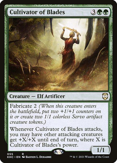 Kaldheim Commander - 55 - Cultivator of Blades - Rare - G - Non-foil