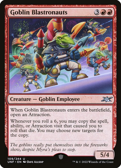 Unfinity - 109 - Goblin Blastronauts - Uncommon - R - Foil