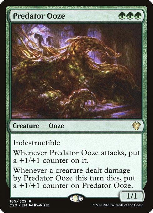 Commander 2020 - 185 - Predator Ooze - Rare - G - Non-foil