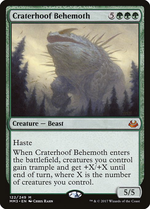 Modern Masters 2017 - 122 - Craterhoof Behemoth - Mythic - G - Non-foil